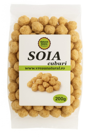 Dieta, nutritie si wellness - Natural Seeds Soia Cuburi x 200 g