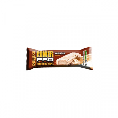 Batoane proteice - Nature Tech Baton Energizant Power Pro Deluxe 34% Proteina Cu Aroma De Mocca Fara Zahar Adaugat x 80 g