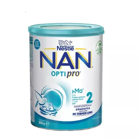 Lapte praf formule de crestere - Nestle Nan 2 Optipro HMO x 800 g