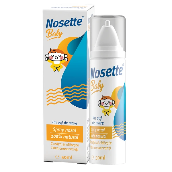 Decongestionant nazal - Nosette Baby Spray Nazal Apa De Mare Izotonica x 50 ml