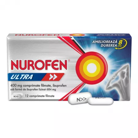 Durere si antiinflamatoare - Nurofen Ultra 400 mg x 12 cpr. film.