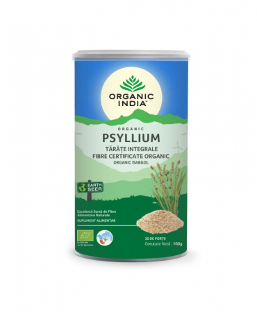 Tarate - Organic India Psyllium Tarate Integrale Fibre Certificate Organic x 100 g