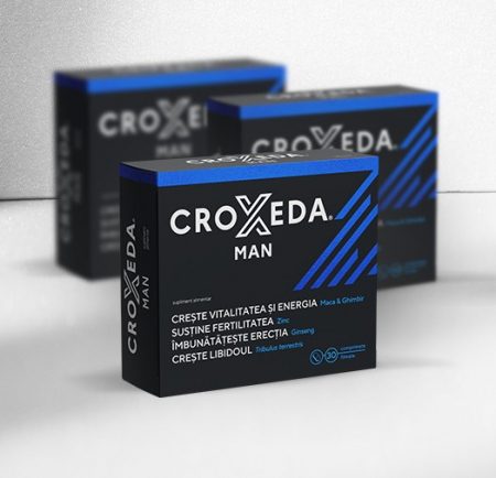 Potenta - Pachet Croxeda Man x 30 cpr. filmate (2+1 cadou)