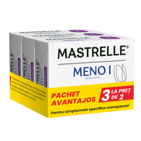 Menopauza - Pachet Mastrelle Meno I x 30 cps. (2+1 cadou)