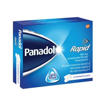 Durere si antiinflamatoare - Panadol Rapid 500 mg x 12 cpr.
