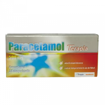 Afectiuni respiratorii - Paracetamol 500 mg x 20 cpr.