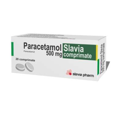 Raceala si gripa - Paracetamol Slavia 500 mg x 20 cpr.