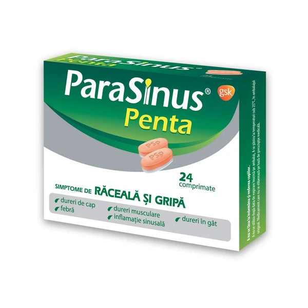 Afectiuni respiratorii - Parasinus Penta x 24 cpr.