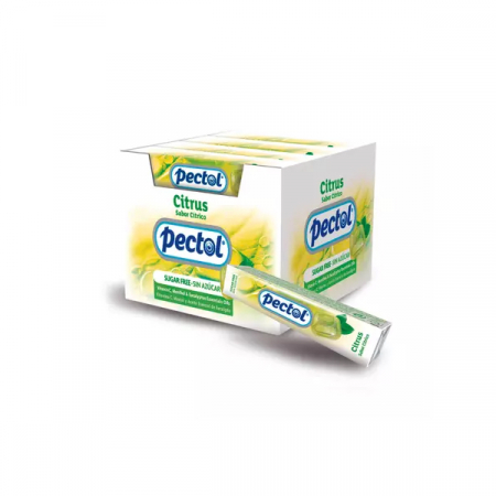 Gustari - Pectol Dropsuri Cu Aroma De Citrice, Cu Ulei Esential De Eucalipt, Mentol Si Vitamina C Fara Zahar x 31 g