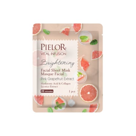 Ingrijire ten - Pielor Vital Infusion Masca Faciala Iluminatoare Cu Grapefruit Si Lemn Dulce x 25 ml