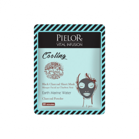 Ingrijire ten - Pielor Vital Infusion Masca Faciala Racoritoare Cu Carbune Negru Si Apa De Mare x 25 ml