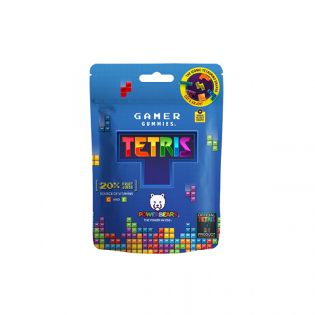 Jeleuri - Powerbears Jeleuri Gumate Tetris 20% Suc Din Fructe Cu Vitamina C Si Vitamina E x 125 g