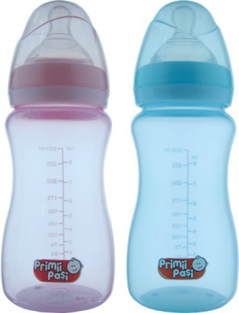 Puericultura - Primii Pasi Biberon Cu Gat Larg BPA Free x 270 ml