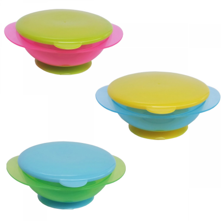 Mama si copilul - Primii Pasi Bol Hranire Cu Ventuza Si Capac 4 luni+ BPA Free