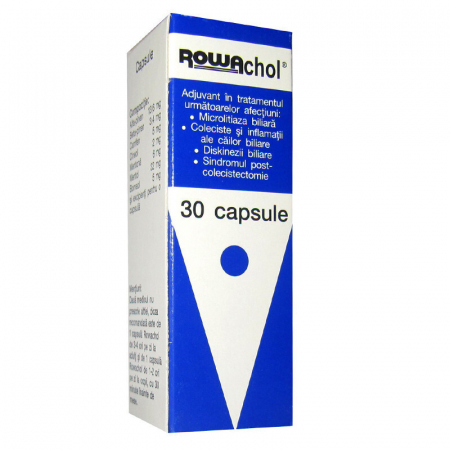 Afectiuni digestive - Rowachol x 30 cps.