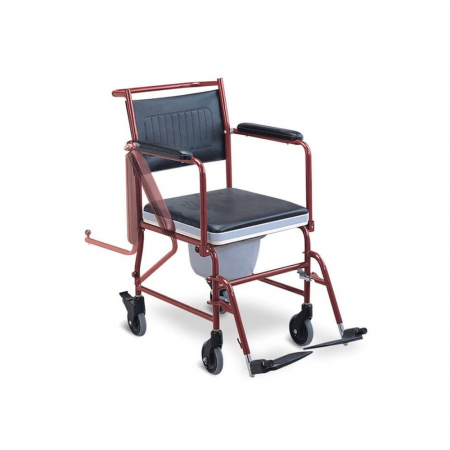 Scaune WC de camera - Scaun Toaleta Cu Roti Si Maner Rabatabil In Jos - FS692