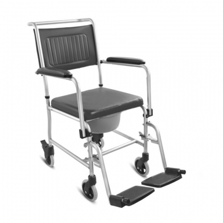 Scaune WC de camera - Scaun Toaleta Din Aluminiu Cu 4 Roti Si Frana - FS692L
