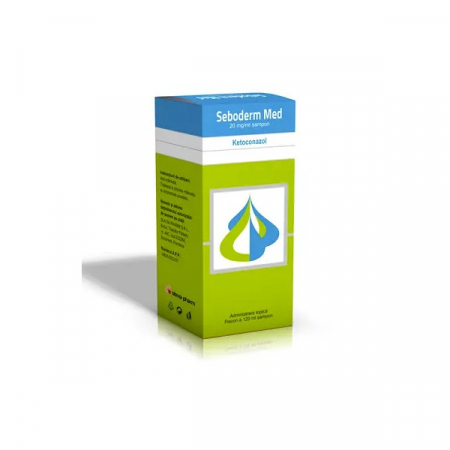Afectiuni dermatologice - Seboderm Med cu Ketoconazol 20mg/ml x 120 ml