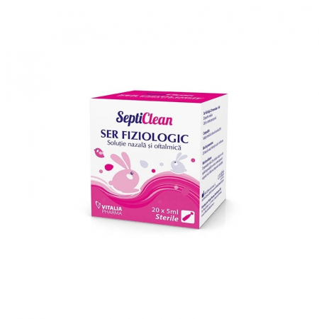 Igiena oculara si ORL - SeptiClean Ser Fiziologic x 20 Monodoze x 5 ml