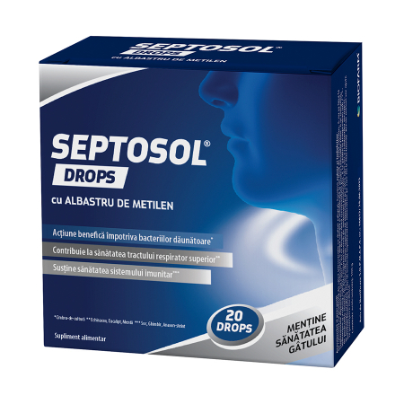 Afectiuni respiratorii - Septosol Cu Albastru de Metilen x 20 drops