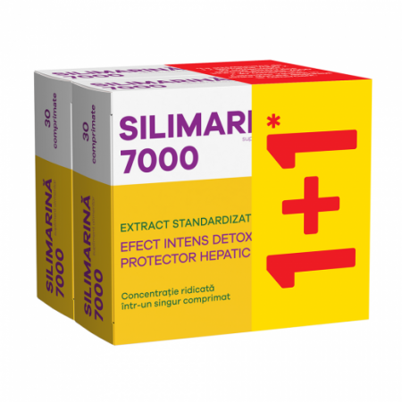 Protectoare si detoxifiante - Silimarina 7000 mg x 30 cpr (1+1 gratis)