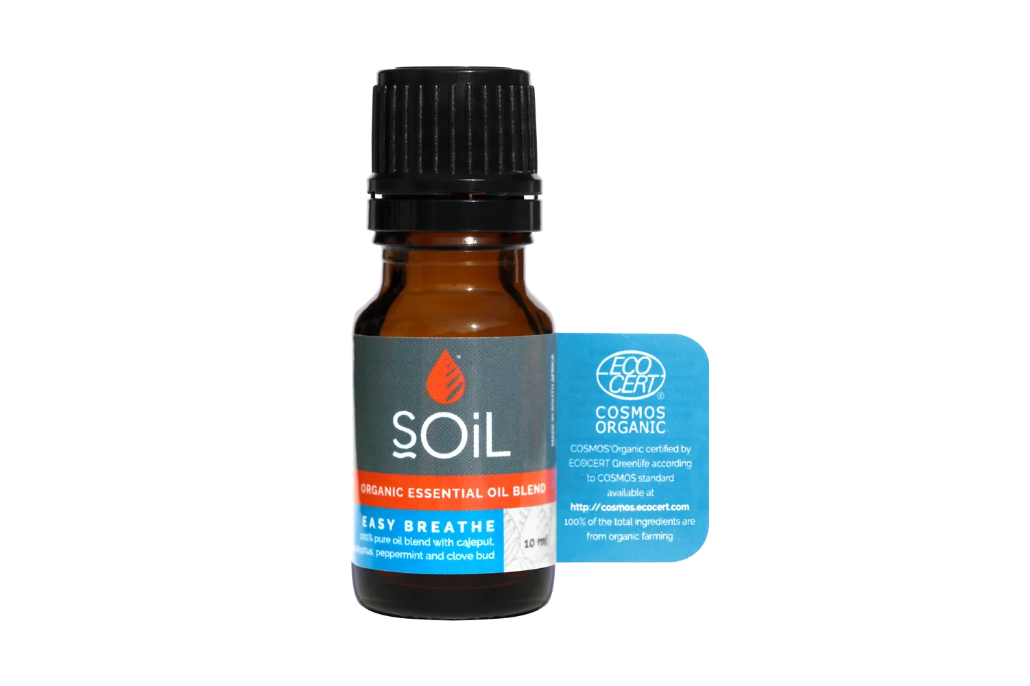 Uleiuri esentiale - SOiL Amestec De Uleiuri Esentiale Respiratie Usoara Pure 100% Organice Ecocert x 10 ml