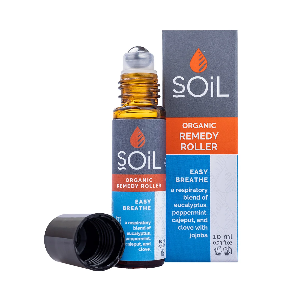 Uleiuri esentiale - SOiL Roll-On Easy Breathe Amestec Respiratie Usoara Cu Uleiuri Esentiale Pure Organice Ecocert x 10 ml
