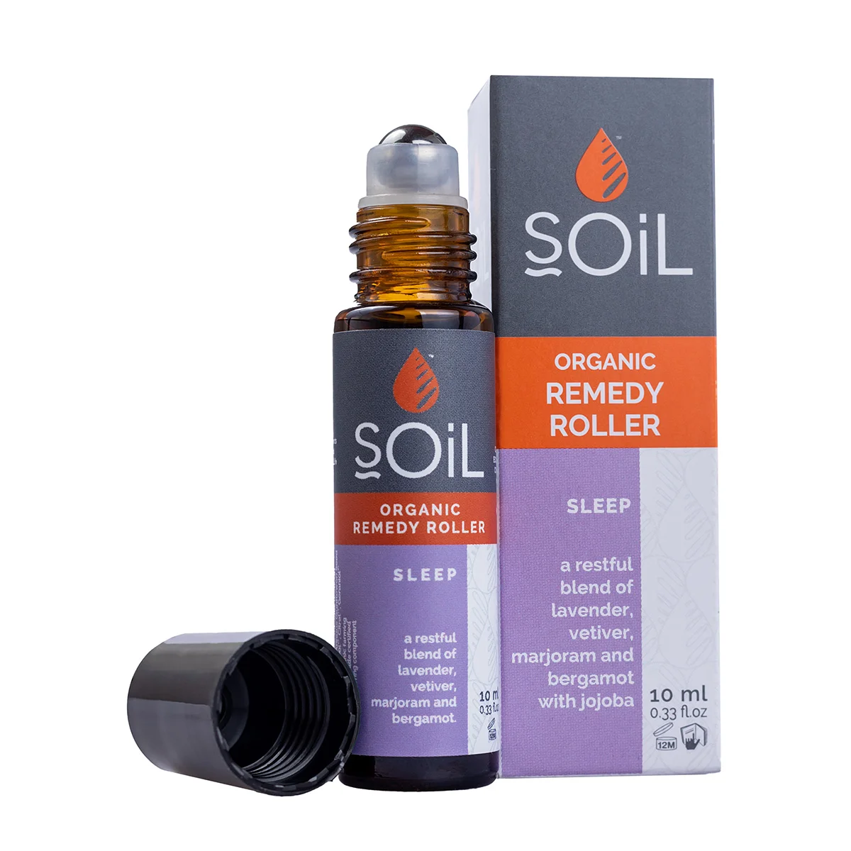 Uleiuri esentiale - SOiL Roll-On Sleep Amestec Somn Calm Cu Uleiuri Esentiale Pure Organice Ecocert x 10 ml