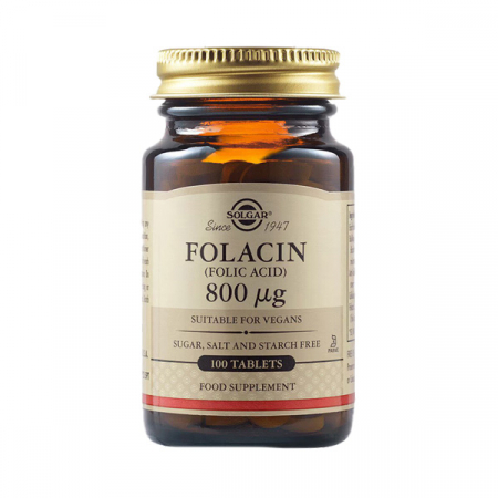 Mama si copilul - Solgar Acid Folic Folacin 800 mg x 100 tb.
