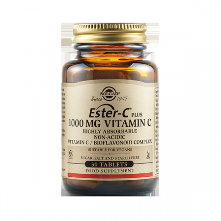 Anemie - Solgar Ester-C Plus 1000 mg Vitamina C x 30 tb.