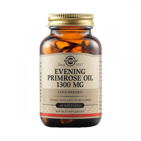 Afectiuni endocrine - Solgar Evening Primrose (Ulei de Luminita Noptii) 1300 mg x 30 cps. moi
