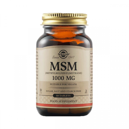 Afectiuni osteo-musculo-articulare - Solgar MSM 1000 mg x 60 tb.