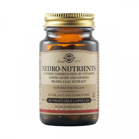 Antistres si anxietate - Solgar Neuro Nutrients x 30 cps. vegetale