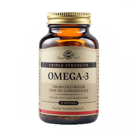 Cardiovasculare si tensiune - Solgar Omega-3 Triple Strength x 50 cps. moi