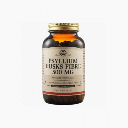 Laxative - Universs _ Solgar Psyllium Husks Fibre 500 mg x 200 cps. vegetale