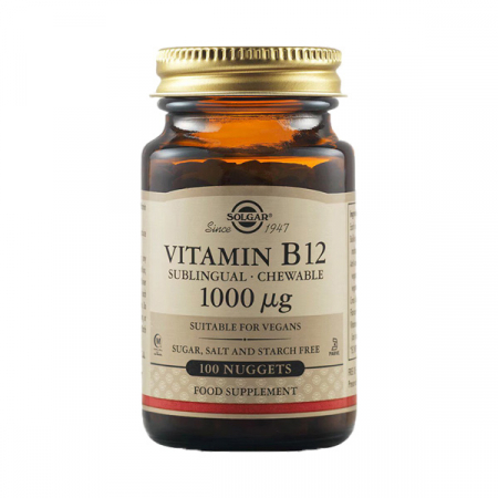 Antistres si anxietate - Solgar Vitamina B12 1000 mg x 100 tb. sublinguale