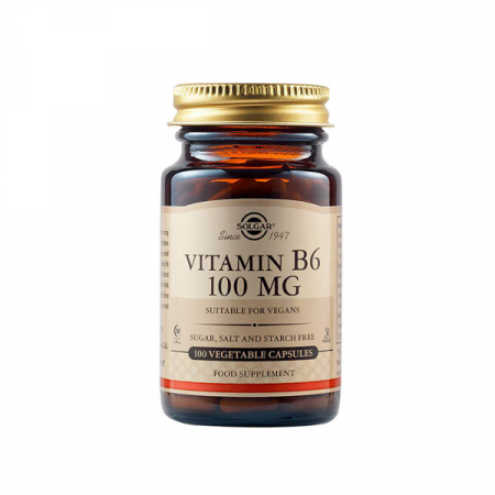 Solgar Vitamina B6 100 mg x 100 cps. vegetale