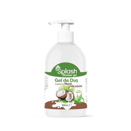 Cosmetice - Splash Gel De Dus Cu Aloe Vera Si Parfum De Nuca De Cocos x 500 ml
