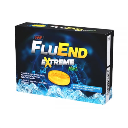 Dureri in gat - Sun FluEnd Extreme x 16 cpr. de supt