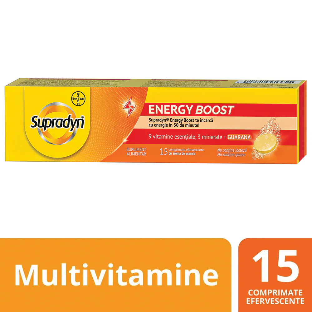 Vitamine si minerale - Supradyn Energy Boost x 15 cpr. efervescente