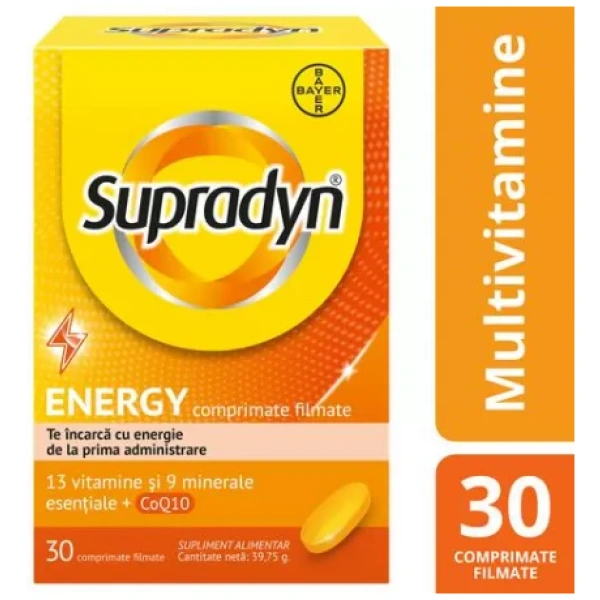 Vitamine si minerale - Supradyn Energy Coenzima Q10 x 30 cpr. film.