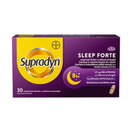 Sedative - Supradyn Sleep Forte x 30 cpr. filmate cu eliberare prelungita