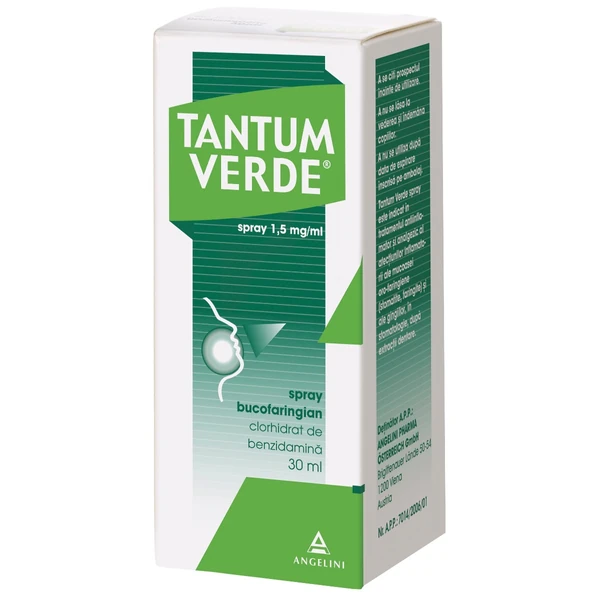 Dureri in gat - Tantum Verde Spray 1.5 mg/ml x 30 ml