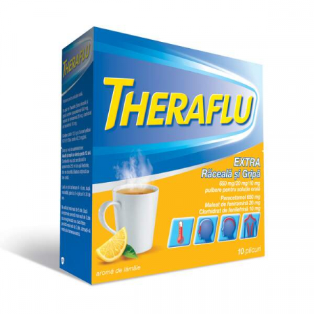 Afectiuni respiratorii - Theraflu Extra Raceala Si Gripa x 10 pl.