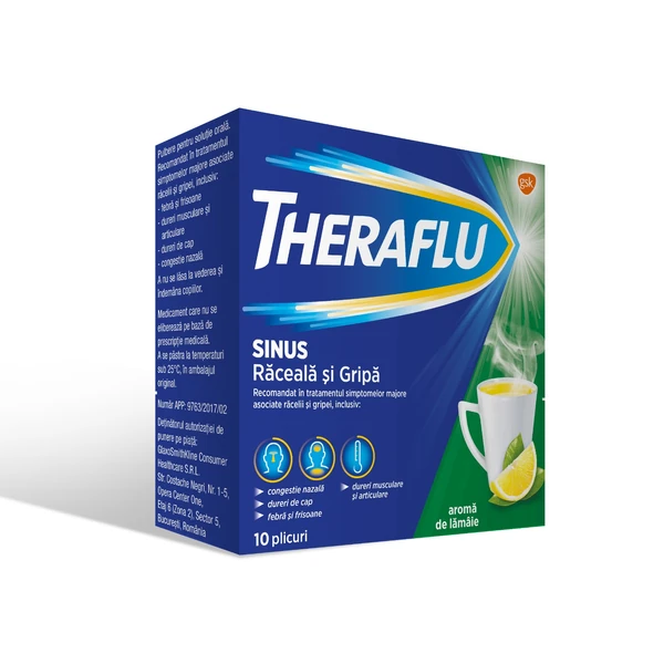 Afectiuni respiratorii - Theraflu Sinus Raceala Si Gripa x 10 pl.