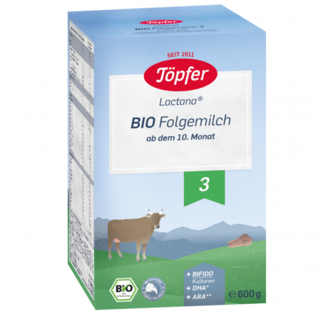 Lapte praf formule de crestere - Topfer Bio 3 x 600 g