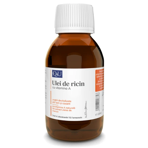 Frumusete si ingrijire - Tis Ulei De Ricin Cu Vitamina A Q4U x 100 ml