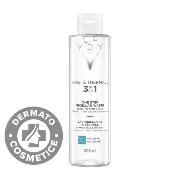 Dermatocosmetice - Vichy Purete Thermale Solutie Micelara De Curatare Si Demachiere Pentru Ten Sensibil x 200 ml