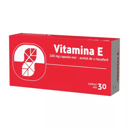 Afectiuni digestive - Vitamina E 100 mg x 30 cps.