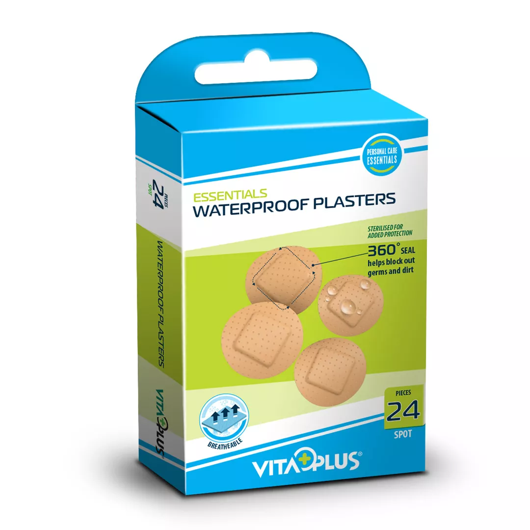Plasturi - Vitaplus Plasturi Impermeabili Rotunzi x 24 buc.